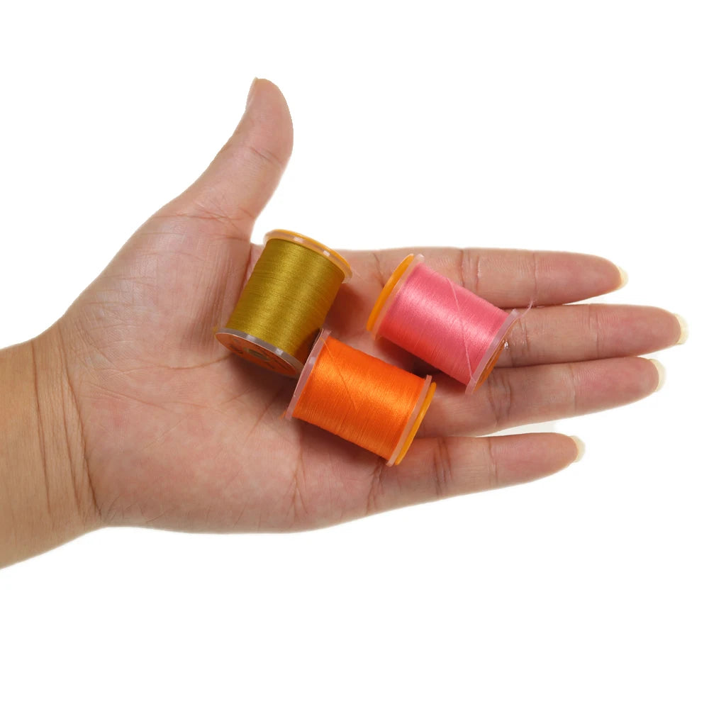2 pièces de fil à nouer pour la pêche à la mouche 140D # 6~ # 14 Nymphes sèches et humides, Matériel de montage de mouches streamer, Fil, Fixateur de bobine, Outil de montage de mouches