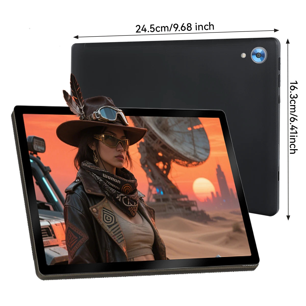 URAO 10-inch Android 15 Tablet, 8-core, 24GB + 128GB, 1TB expansion, WiFi 6, 5MP+8MP, stylus, keyboard, mouse, headphones, PC PAD set