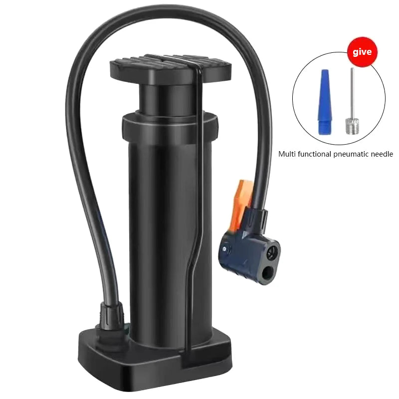 Pompe à pied pour moto, vélo, voiture, anneau de natation, pédale à bille, Compact, économie de travail, gonflage, pompe multifonction domestique