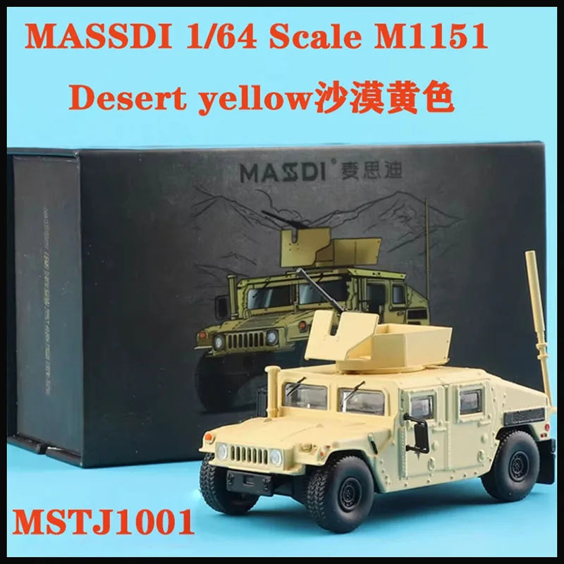 MASSDI 1/64 H1 M1151/Tanque tigre modelo militar de aleación para coche, colección clásica para adultos, exhibición, regalo, juguete para niño