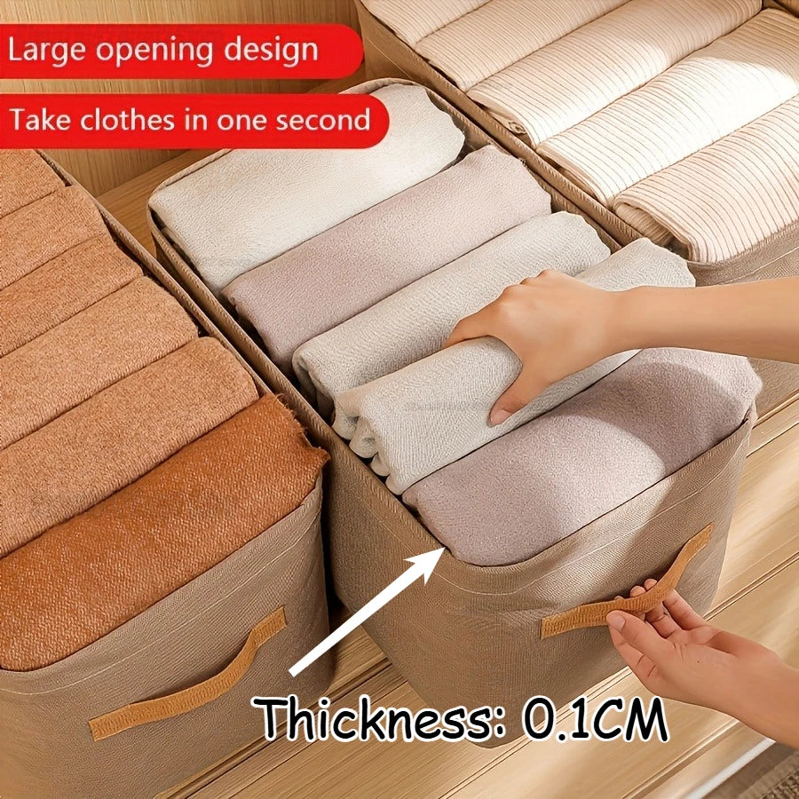 Wardrobe Storage Box, Fabric Storage Basket, Storage Box, Dormitory Wardrobe Storage Box, for Home, Dorm, and Spaces