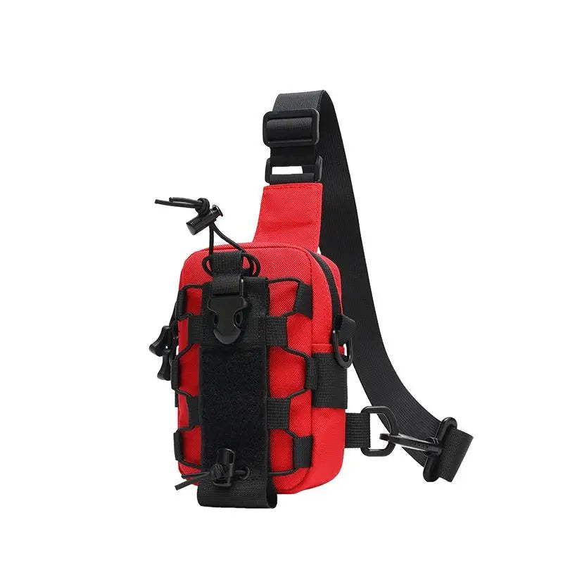 Sac de poitrine pour bouteille d'eau de Sport en plein air, couverture tactique suspendue à la taille, sacs de taille multifonctionnels, pochette de plate-forme de cyclisme d'escalade en plein air