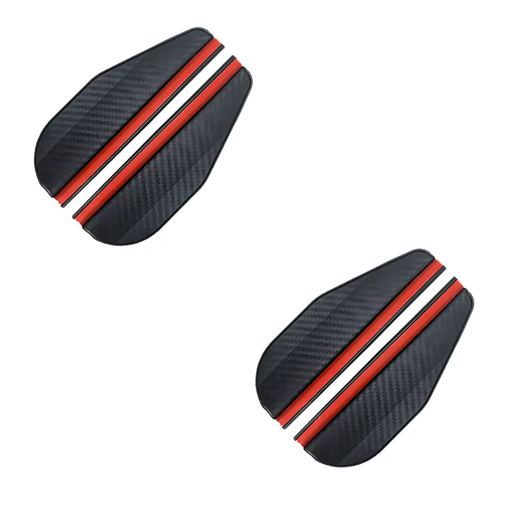 Pare-soleil en fibre de carbone pour rétroviseur de voiture, pare-soleil, protection, vision claire pour la pluie, accessoires de rétroviseur, 2 pièces
