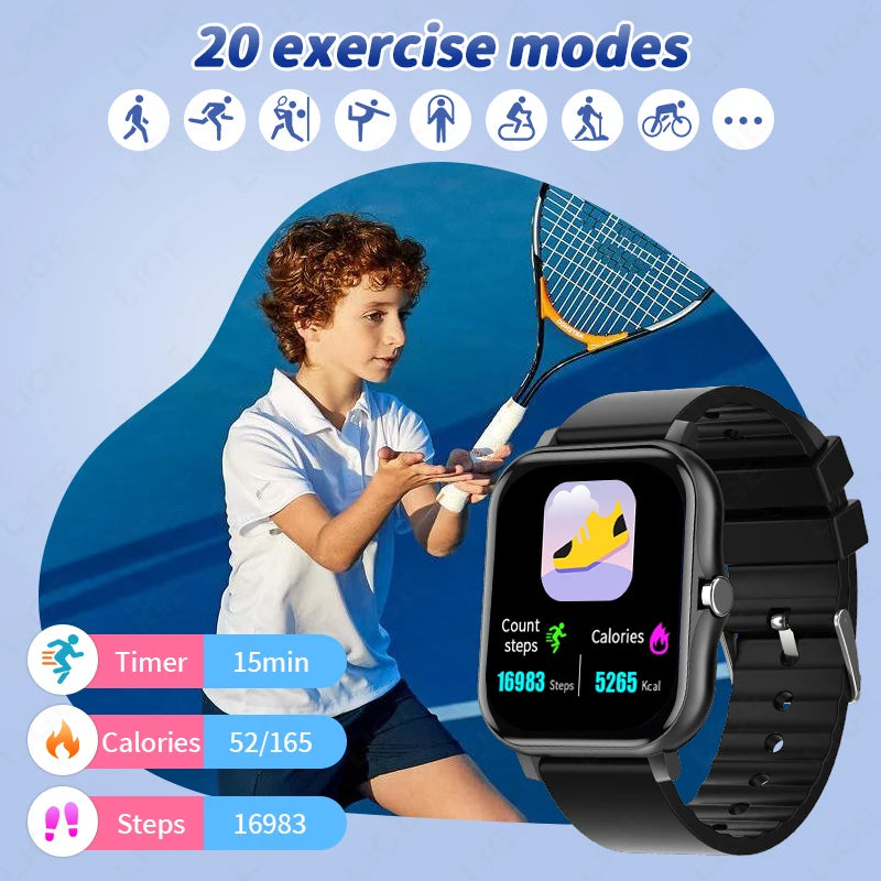 Nouvelle montre intelligente pour enfants avec 20 Modes de Sport podomètre moniteur de sommeil enfants montres de Sport cadeau d'anniversaire jouet cadeau pour filles garçons