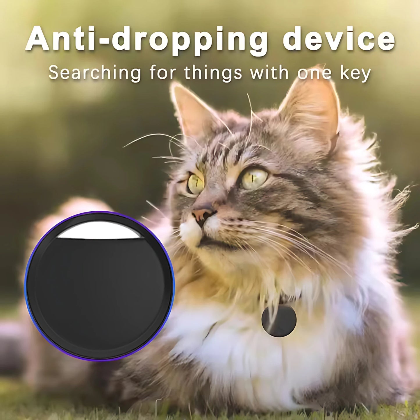Mini traceur GPS intelligent Bluetooth — dispositif rappel anti-perte, localisateur, clé voiture, animaux, enfants