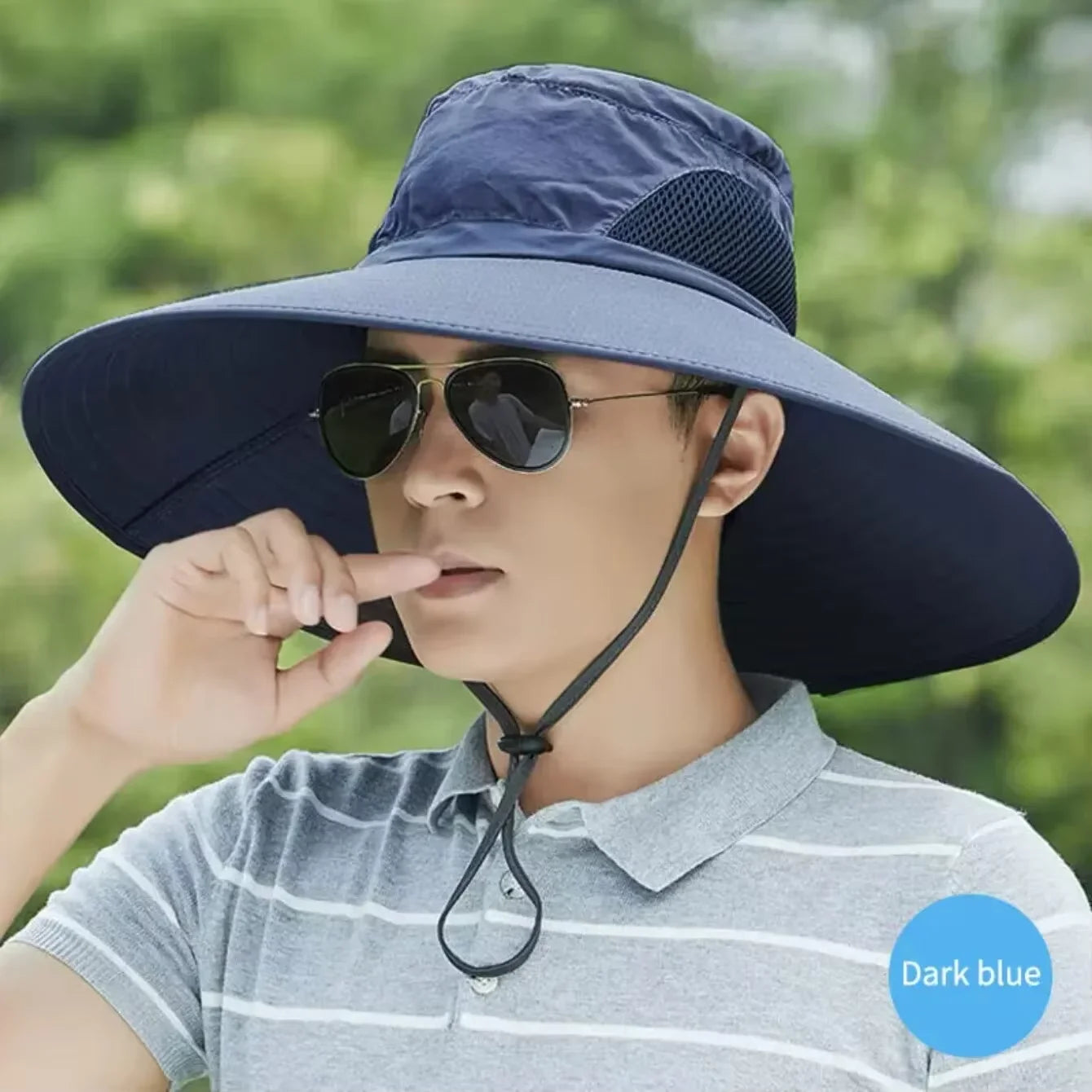 Chapeau de Soleil Pêcheur Pliable 15cm — Protection UV, Randonnée & Plage