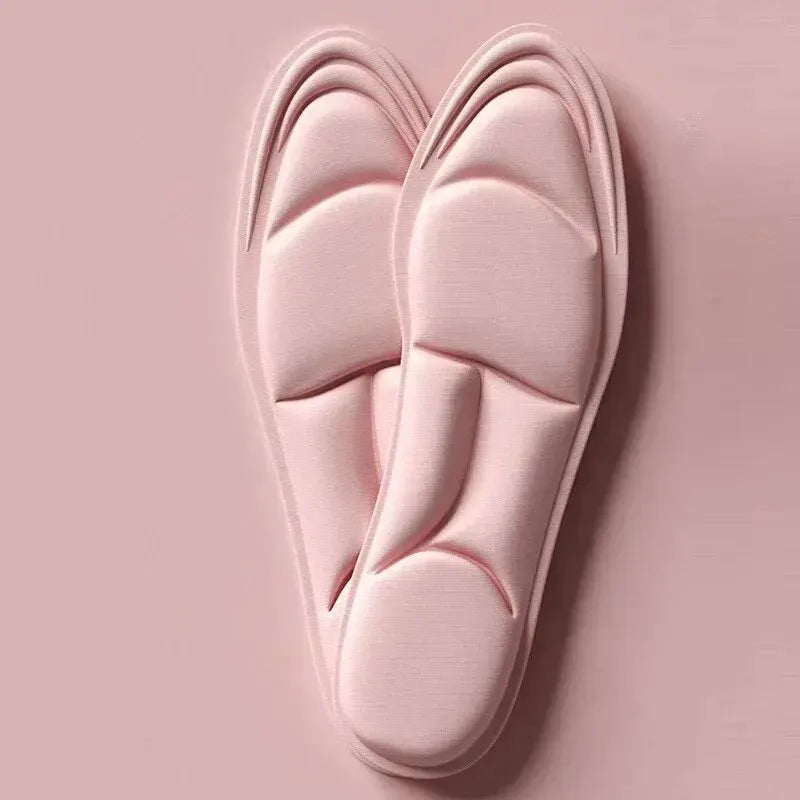 Plantillas deportivas 5D de espuma viscoelástica para masaje, almohadilla transpirable para zapatos de hombres y mujeres, soporte de arco ortopédico, cuidado ortopédico