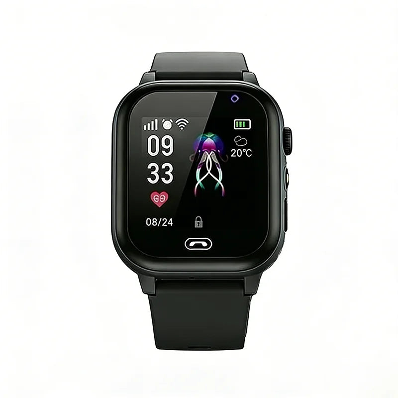 Montre connectée enfants 2026 — SOS, GPS, carte SIM, appel, caméra, étanche, cadeau