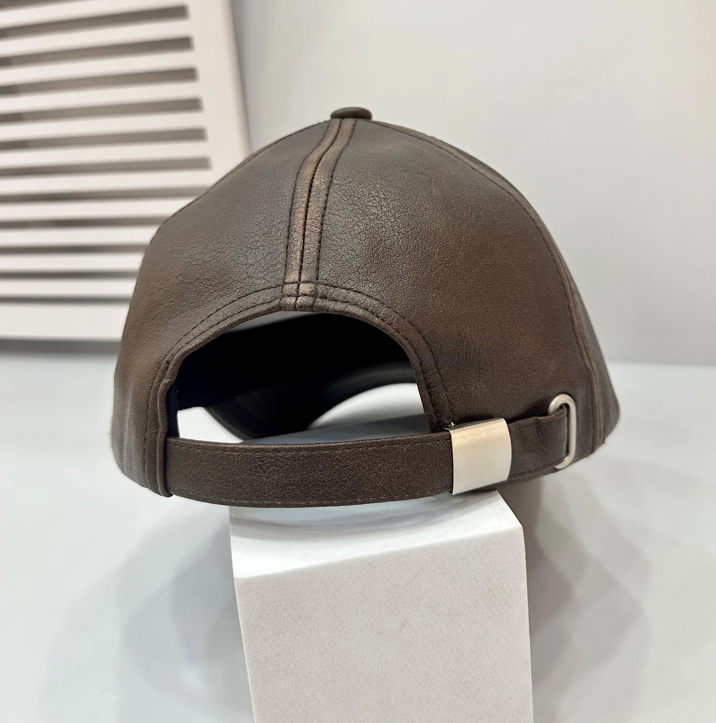 Casquette de baseball en cuir pour hommes et femmes — snapback, street, hip hop, trucker, hiver