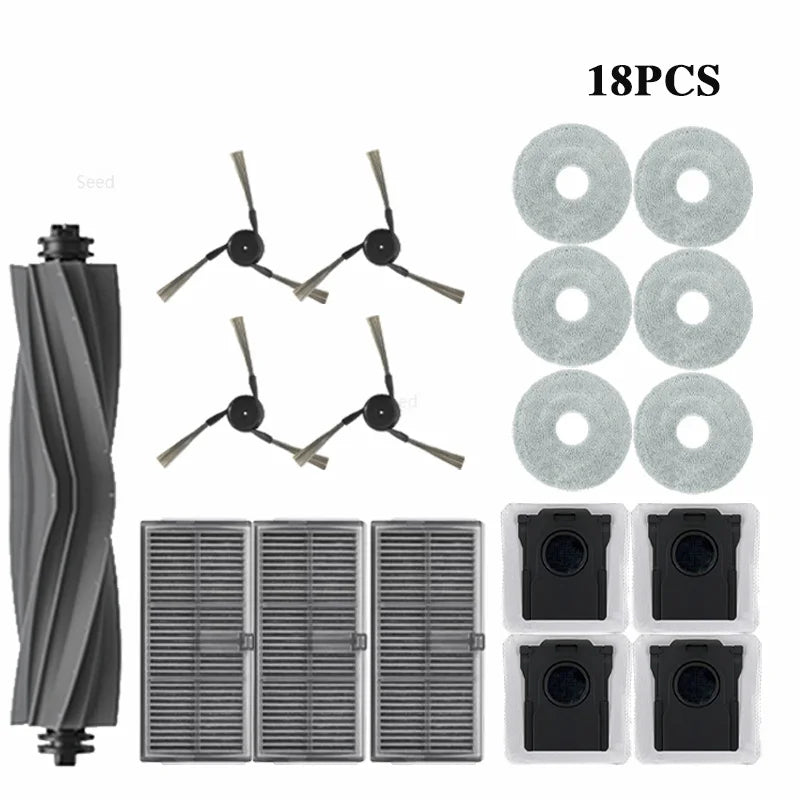 Dreame L40 ultra / X40 Ultra Robot aspirateur accessoires sacs à poussière vadrouille brosses latérales principales tissus filtres HEPA pièces de rechange