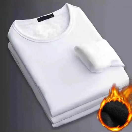 Sous-Vêtement Thermique Velours Homme Hiver — Manches Longues Col Rond