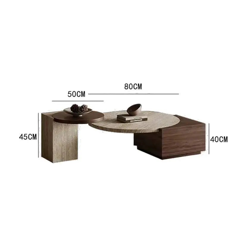 Wabi Sabi Sets Round Coffee Table Unique Design Beauty Modern Luxury Coffee Table For Living Room Home Furniture