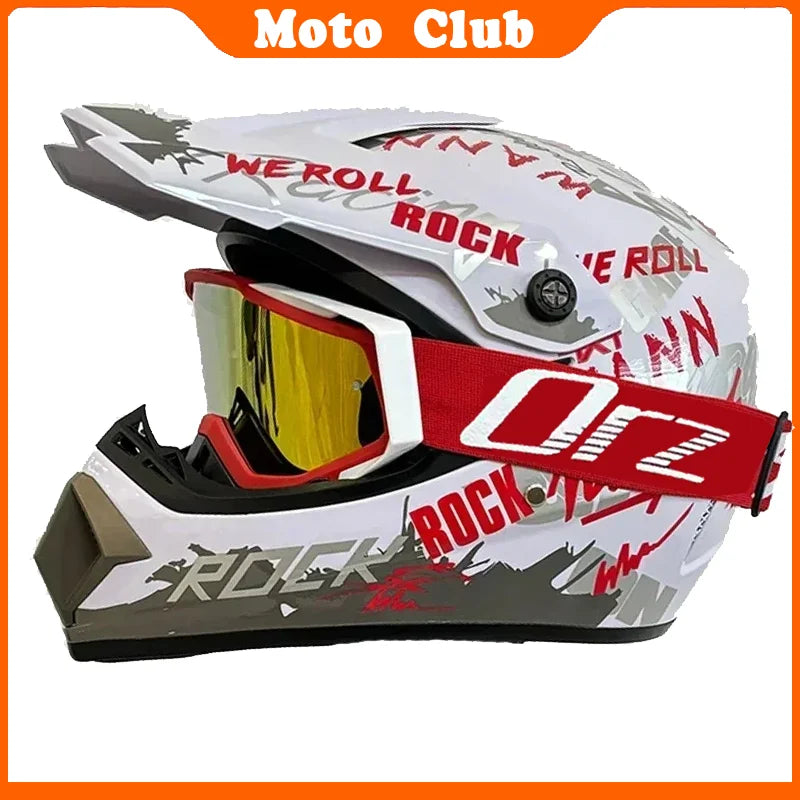 Casco de moto profesional Motocross todoterreno casco de protección para niños casco todoterreno gafas Capacete De Motocicleta regalos