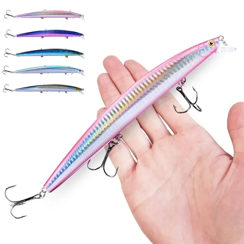 16 couleurs 18 cm 24g leurre de pêche méné Laser manivelle appât artificiel dur en plastique grand faux poisson leurres appât de pêche en mer
