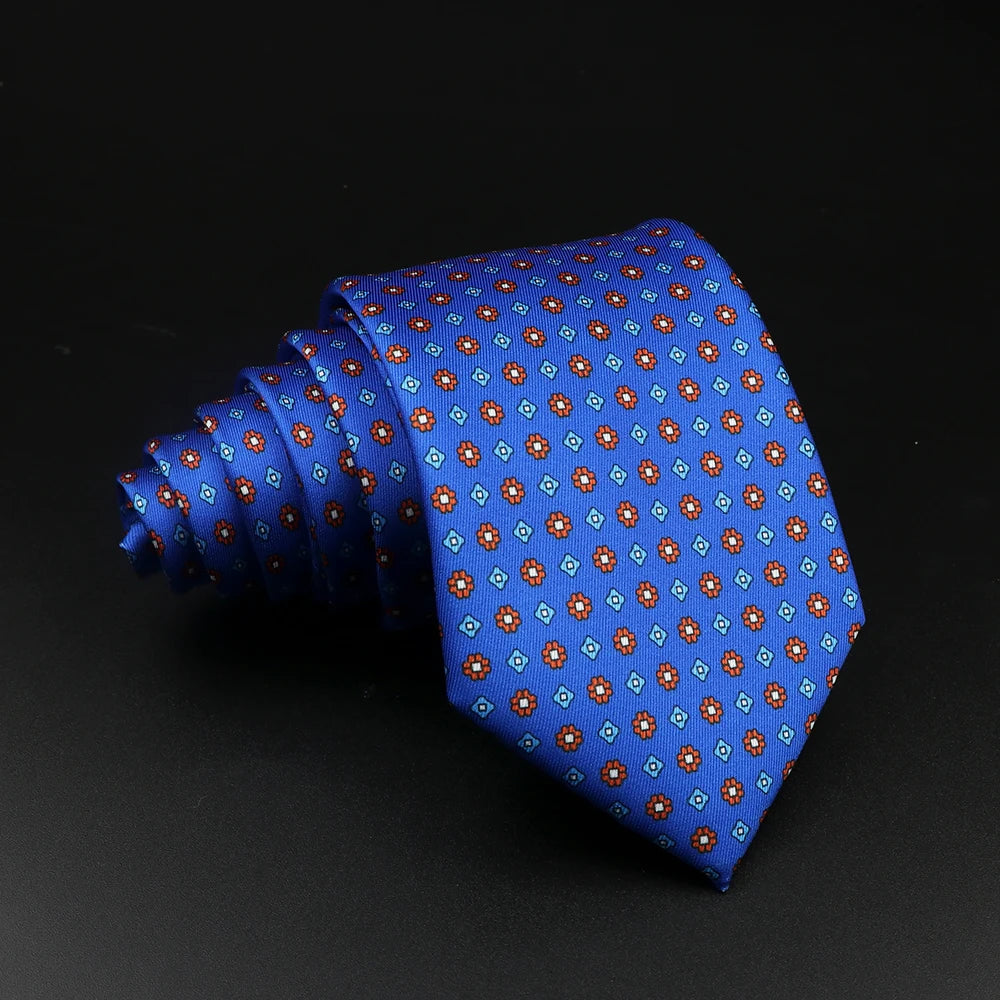 51 Estilos hombres corbatas de seda Jacquard a rayas a cuadros corbata floral accesorios uso diario camisa traje corbata regalo de fiesta de boda