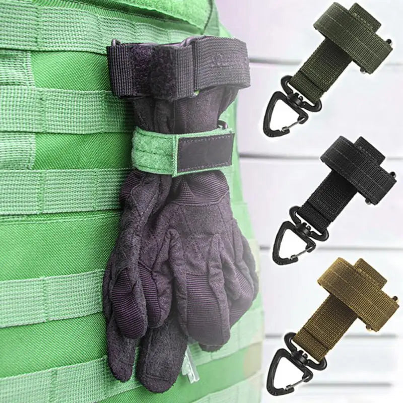 Gants en Nylon polyvalents, boucle, crochet de gant tactique, Clip de sécurité, randonnée en plein air, corde d'escalade, accessoires de rangement, 1/3/6 pièces