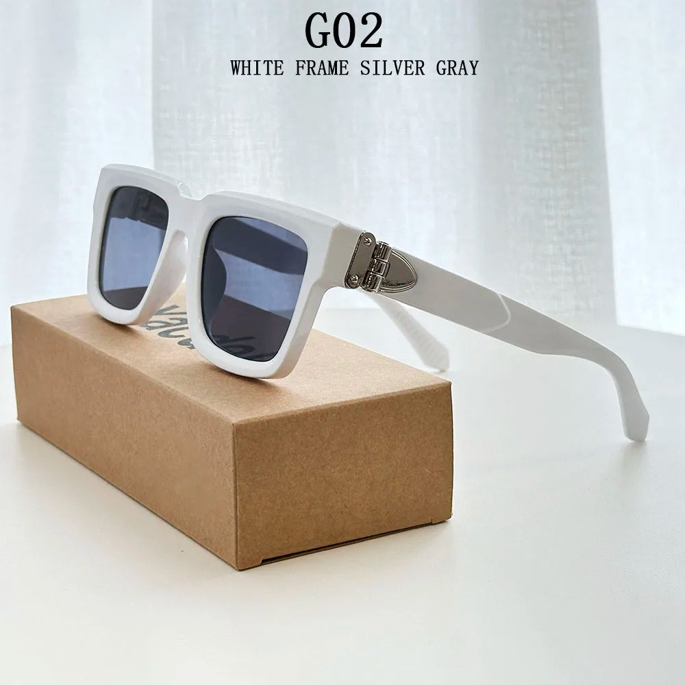 2026 Gafas de sol cuadradas de moda para mujer, estilo vintage de lujo, gafas de sol para hombre, gafas de moda Gafas de Sol Hombre Lujo Gafas de Sol Mujer