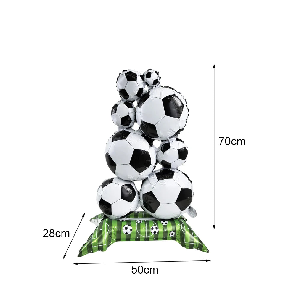 Ballons Aluminium Thème Football — Décoration Fête Anniversaire & Baby Shower Enfant