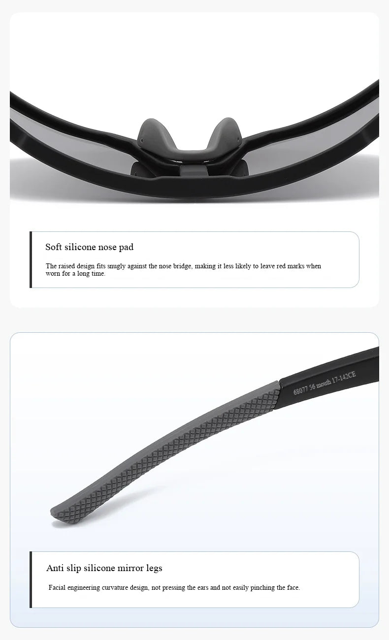 Lunettes de cyclisme surdimensionnées coupe-vent colorées — sport extérieur, homme