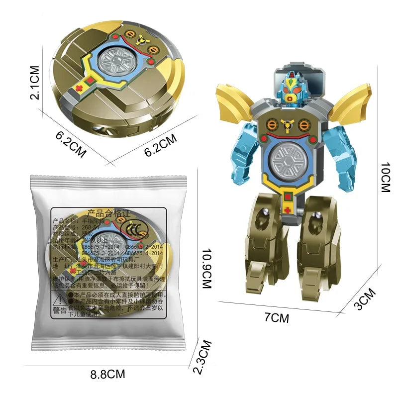 Gyroscope rotatif à décompression créative, résistant aux chutes, robot à déformation mécanique, jouet pour enfants, cadeau pour garçon, nouvelle collection