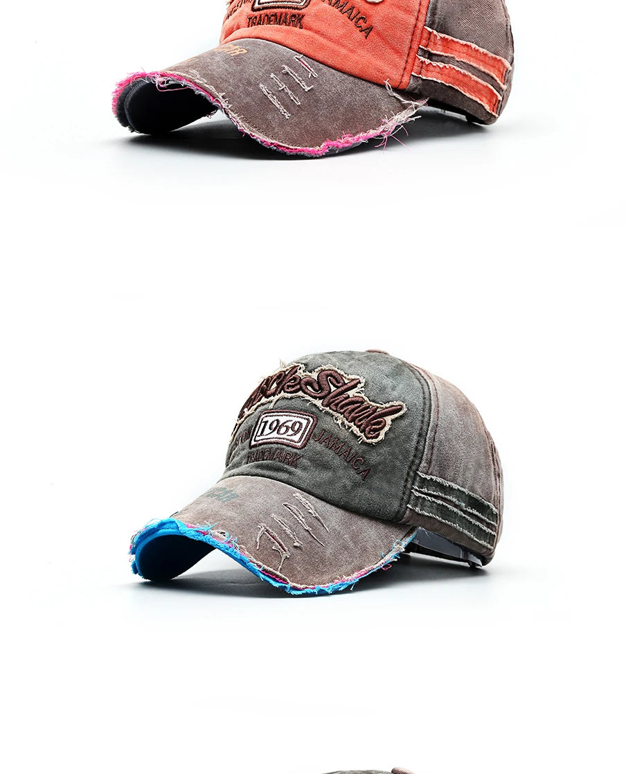 CNTANG Summer Fashion Vintage Baseball Cap Casual Washed Cotton Snapback Embroidery Caps For Men Women Fashion Hat Unisex Gorras