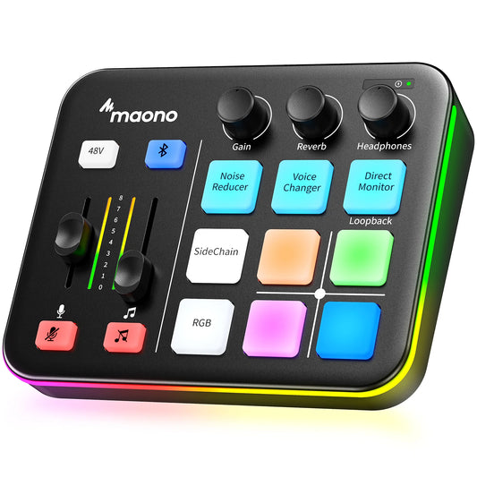 Interface Audio Gaming XLR — Effets Sonores & LED RGB Podcast & Streaming