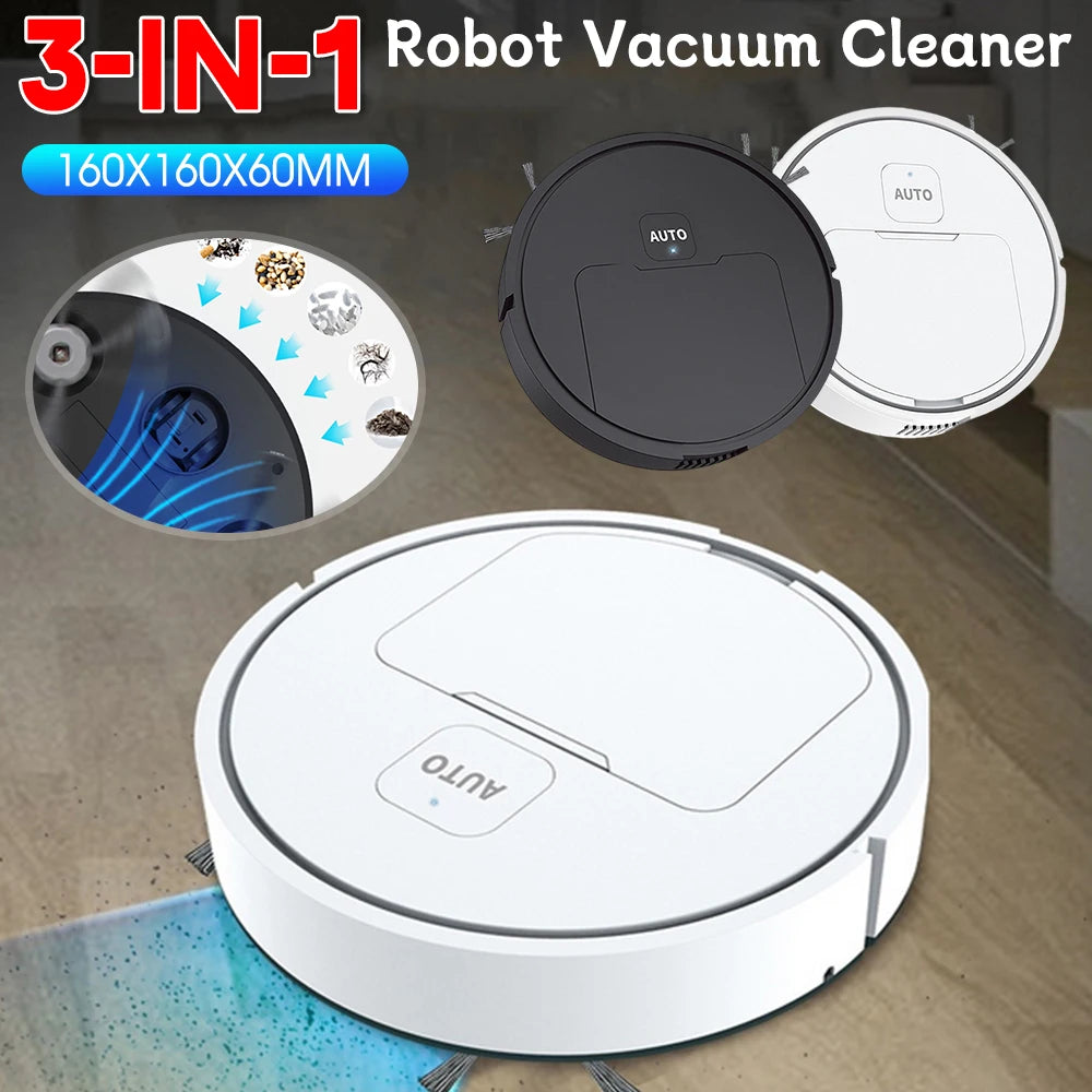 Aspirateur Robot de balayage intelligent 3 en 1, Machine de balayage et de nettoyage automatique, Rechargeable par USB, appareils de nettoyage, nouveau