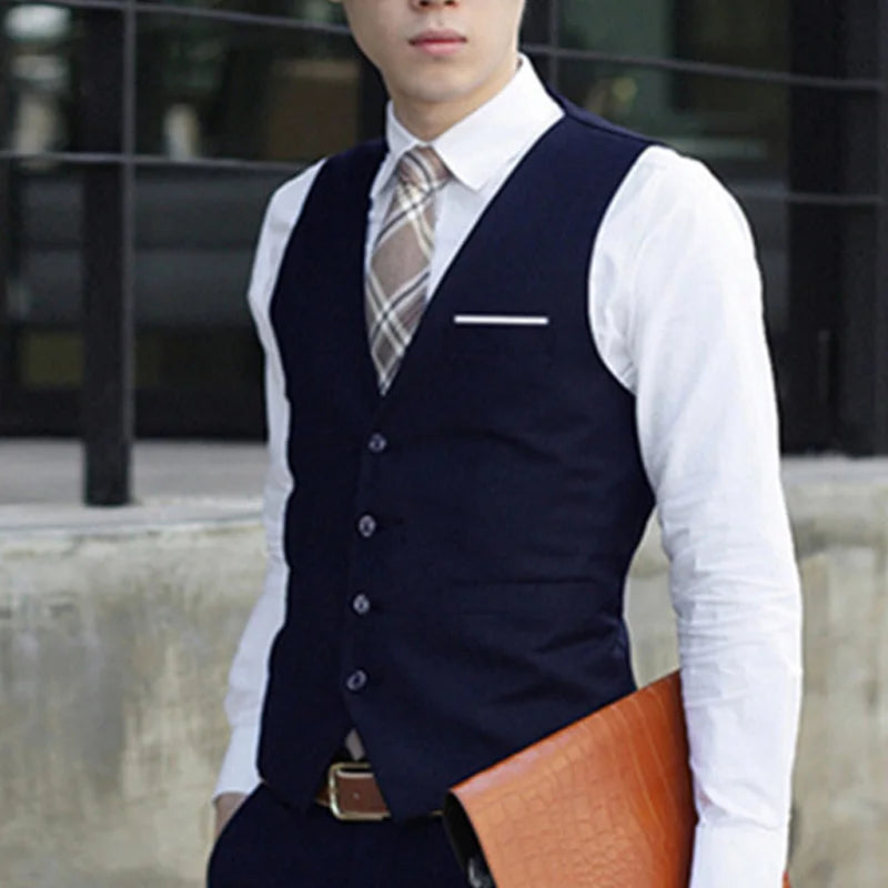 Blazer gilet formel pour homme — smoking décontracté, slim, tout neuf