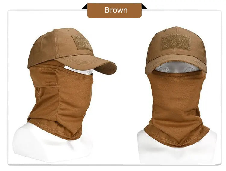 Casquette de baseball tactique camouflage, pour la pêche en plein air, la randonnée, la chasse, les sports, protection solaire, respirante, camouflage, cagoule, demi-masque de ski