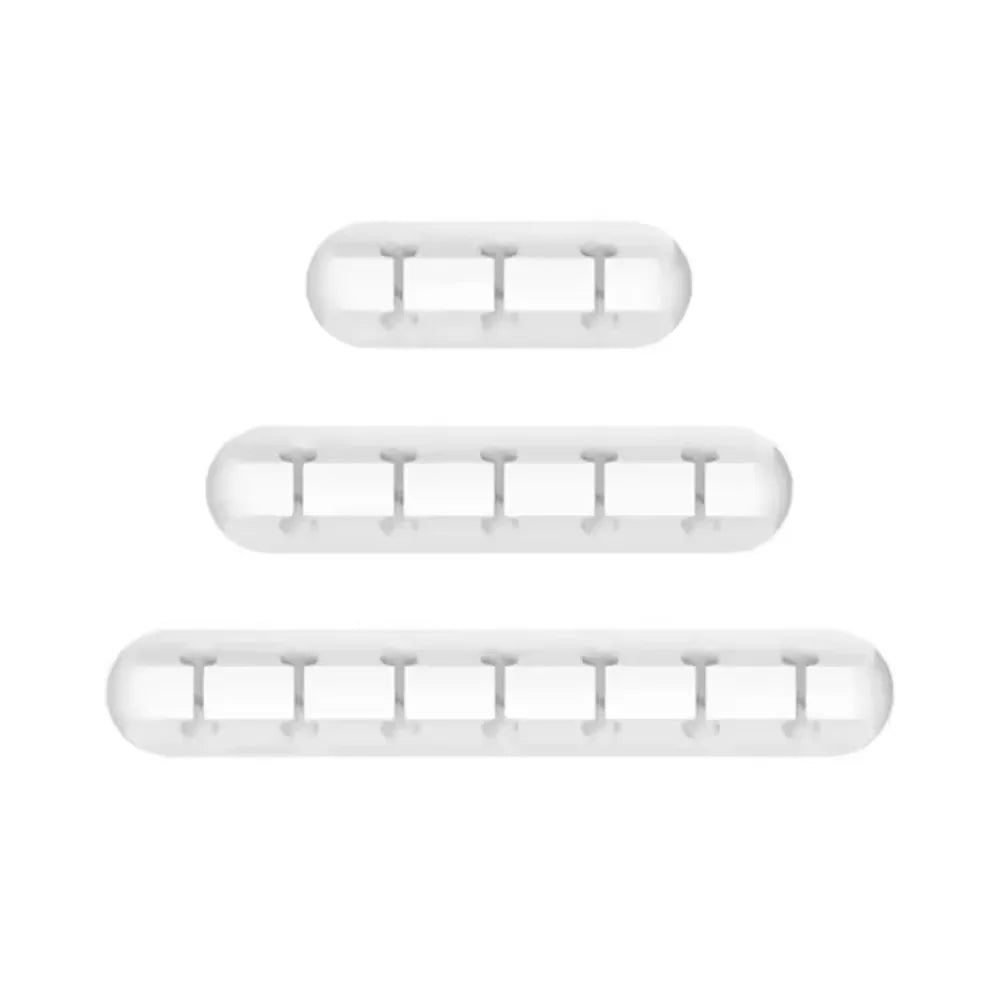 Silicone Cable Wire Organizer, USB Cable Winder, Self-Adhesive Management Clips for Mouse, Keyboard, Headset for iPhone Huawei
