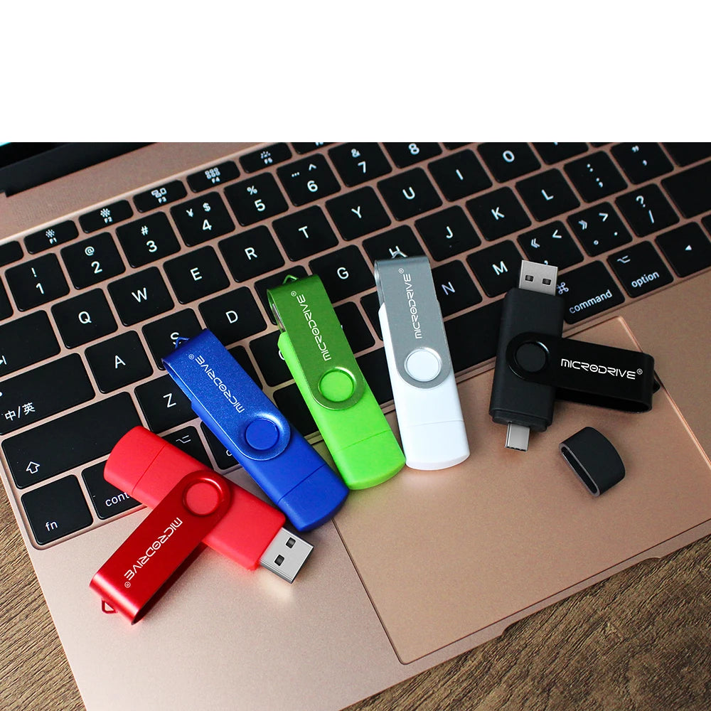 Clé USB OTG 2 en 1 Type C 128 Go, clé USB 1 Go, 2 Go, 4 Go, 8 Go, 32 Go, 64 Go, 128 Go, mémoire USB