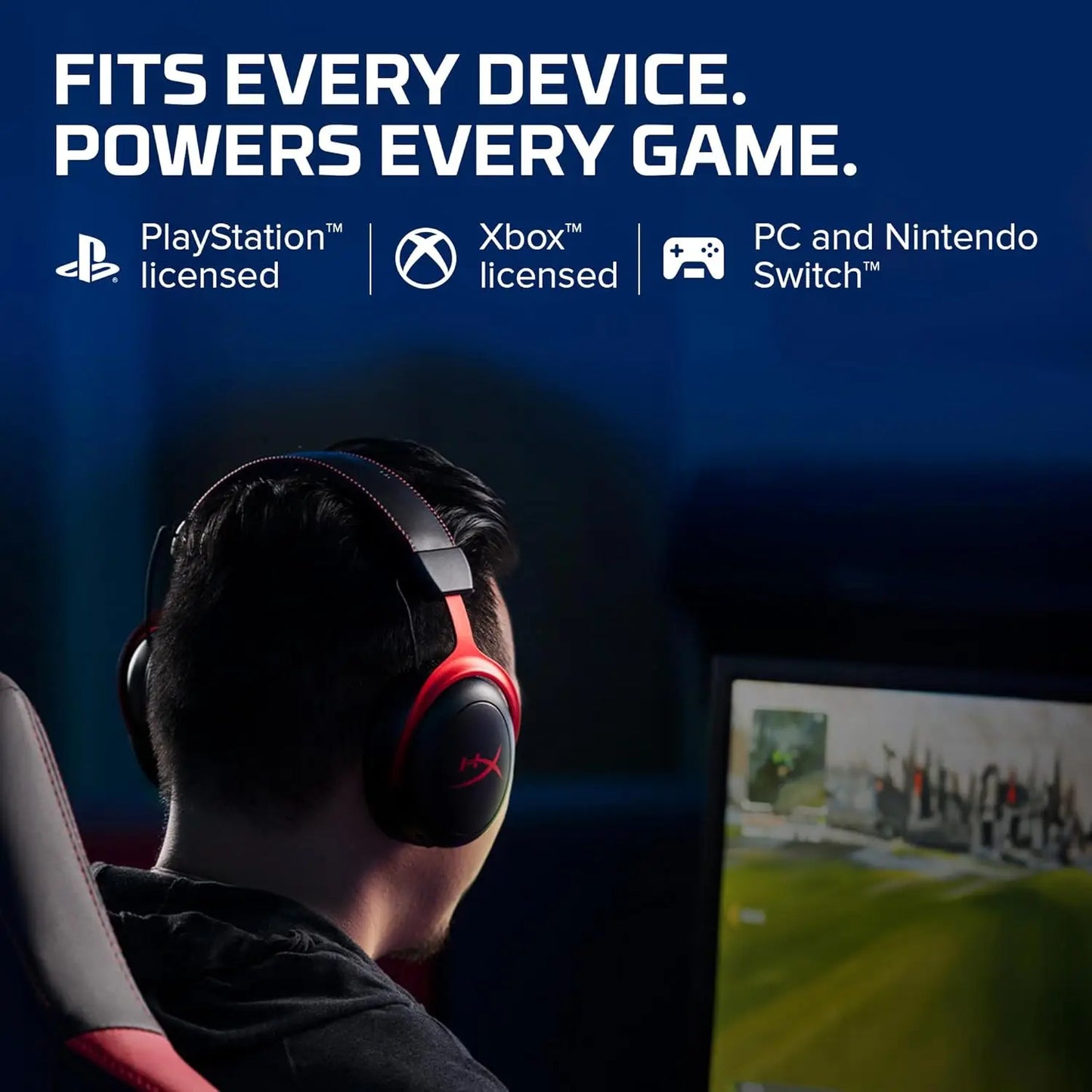 HyperX Cloud II – 7.1 Hi-Fi Surround Sound Gaming Headset with Microphone, for Computer and Mobile Phone, Original, Used