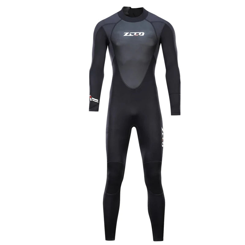 Combinaison de plongée en néoprène pour hommes, 3MM, manches longues, plongée en apnée, une pièce, Surf, pêche, maillots de bain thermiques