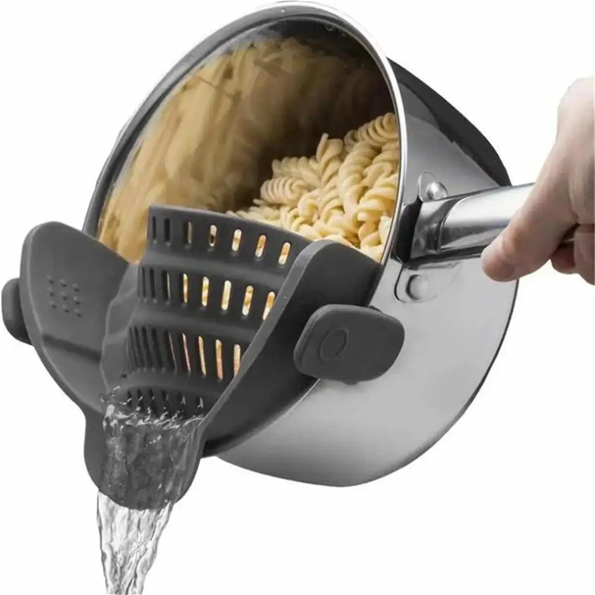 1 pièce, passoire, passoire à casseroles, passoire à Clip réglable pour casseroles et bols, passoire à casseroles de cuisine