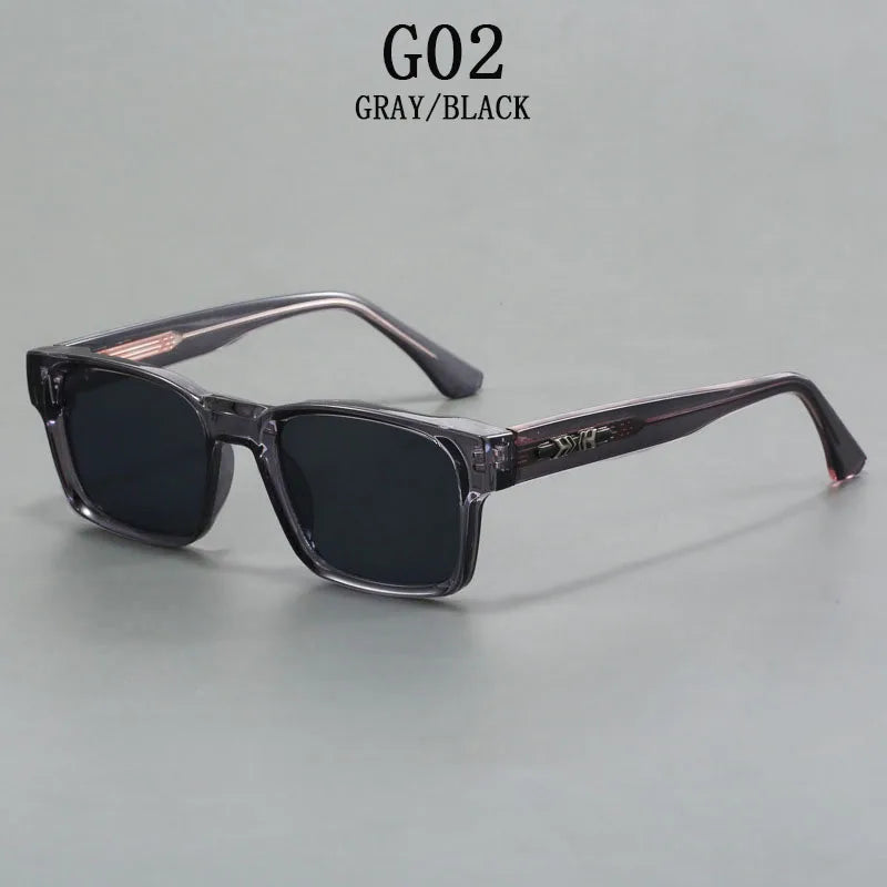 Lunettes de soleil polarisées hommes vintage carrées — protection solaire, femmes, mode