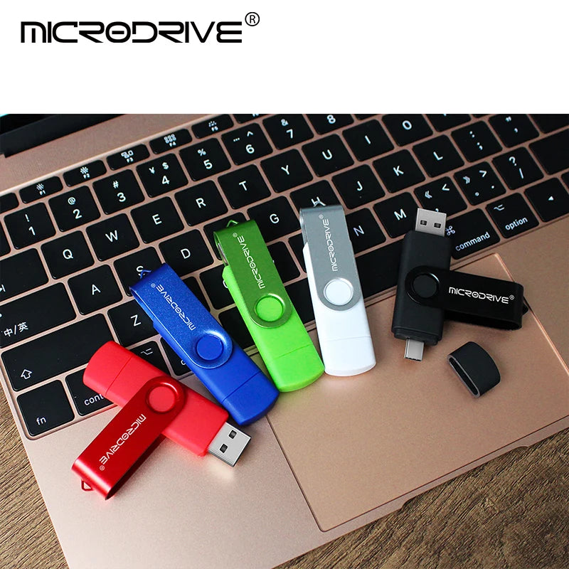 Clé USB OTG 2 en 1 Type C 128 Go, clé USB 1 Go, 2 Go, 4 Go, 8 Go, 32 Go, 64 Go, 128 Go, mémoire USB