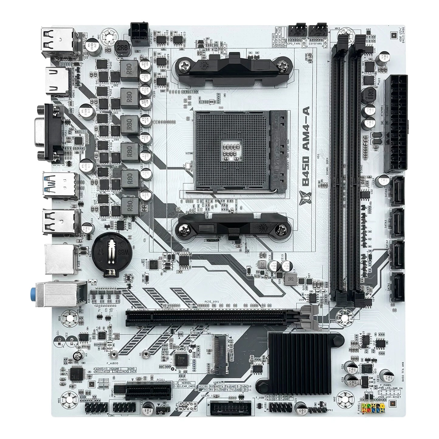 MACHINIST-Carte mère B450, processeur AMD, canal touristique, mémoire DDR4, carte mère AM4, M.2 NVcloser, prend en charge Ryzen 5500, 5600, 5600G CPU