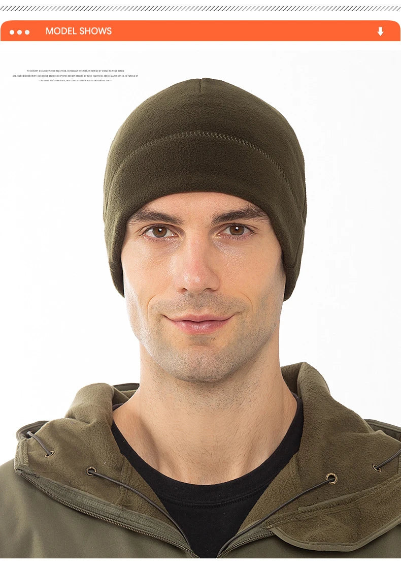 Bonnet Polaire Hiver Thermique — Randonnée, Ski & Camping Homme Femme