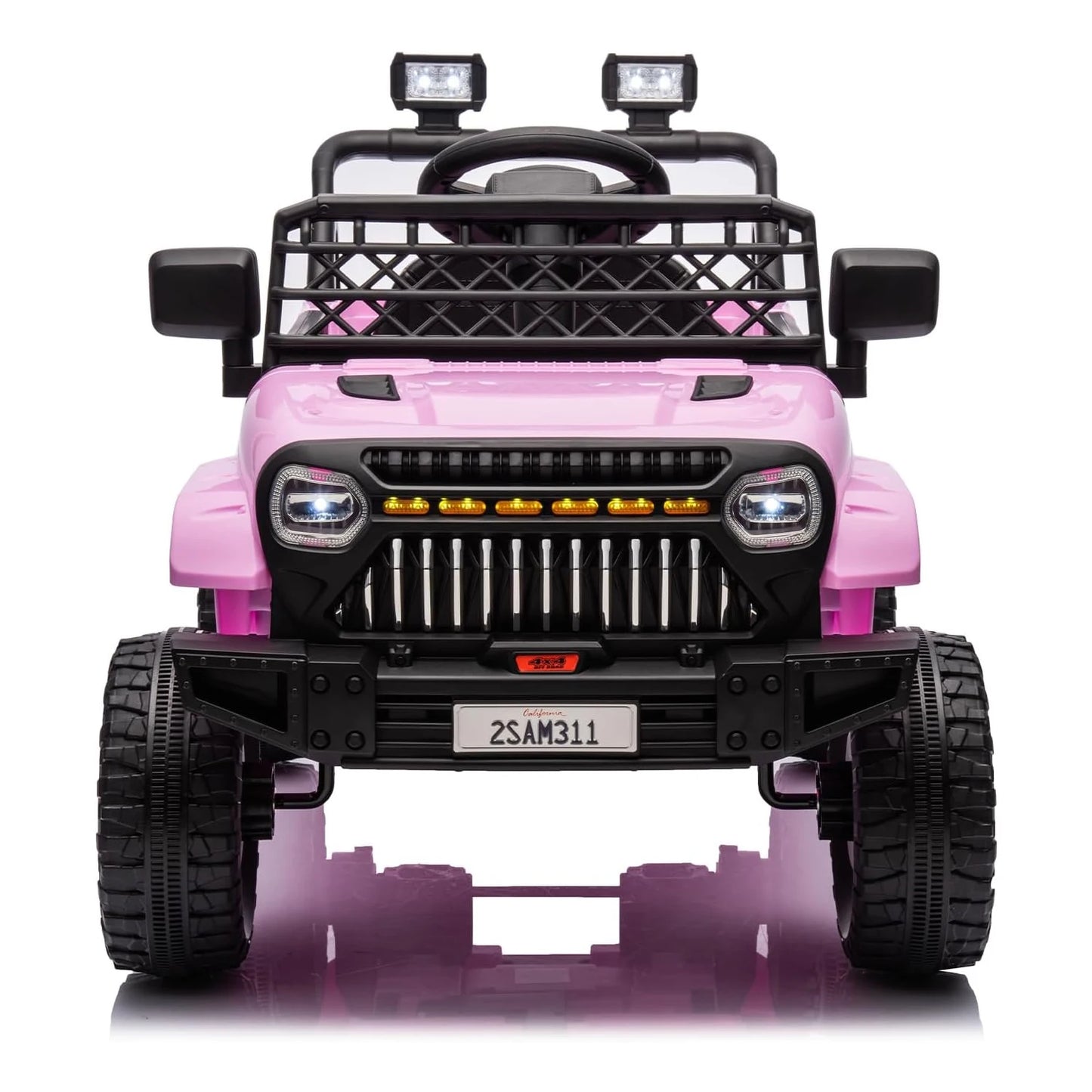 12V Kids Ride-On Car, Electric Toddler Vehicle with Remote Control, 3 Speeds, LED Lights, Music, and USB Port, Battery Powered
