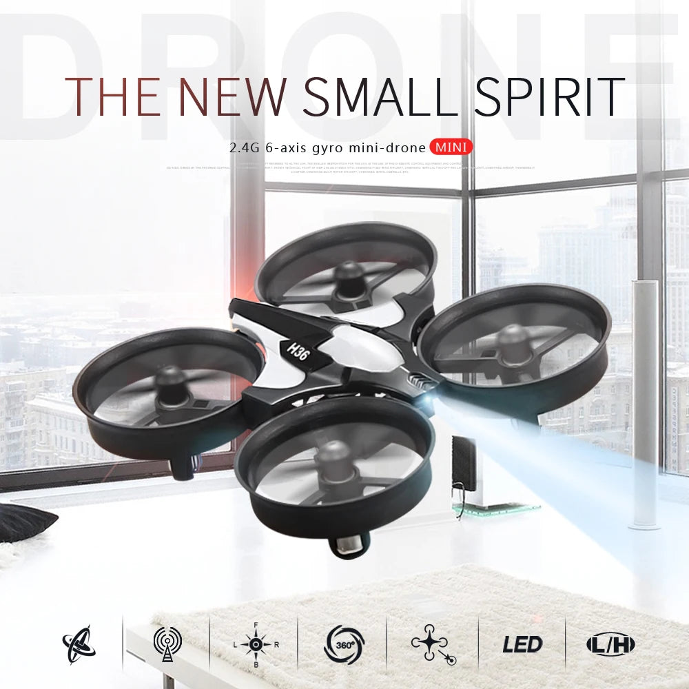 H36 Mini Drone 6 axes sans tête FPV Drones poche télécommande hélicoptère avion RC Dron quadrirotor jouets cadeau de noël pour les enfants