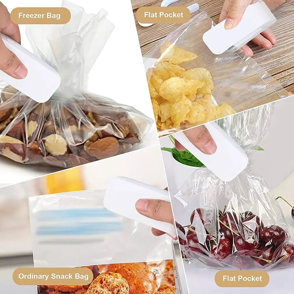 Sac thermoscellant portable — rangement plastique, mini clip alimentaire, collation, fruits, conservation fraîche