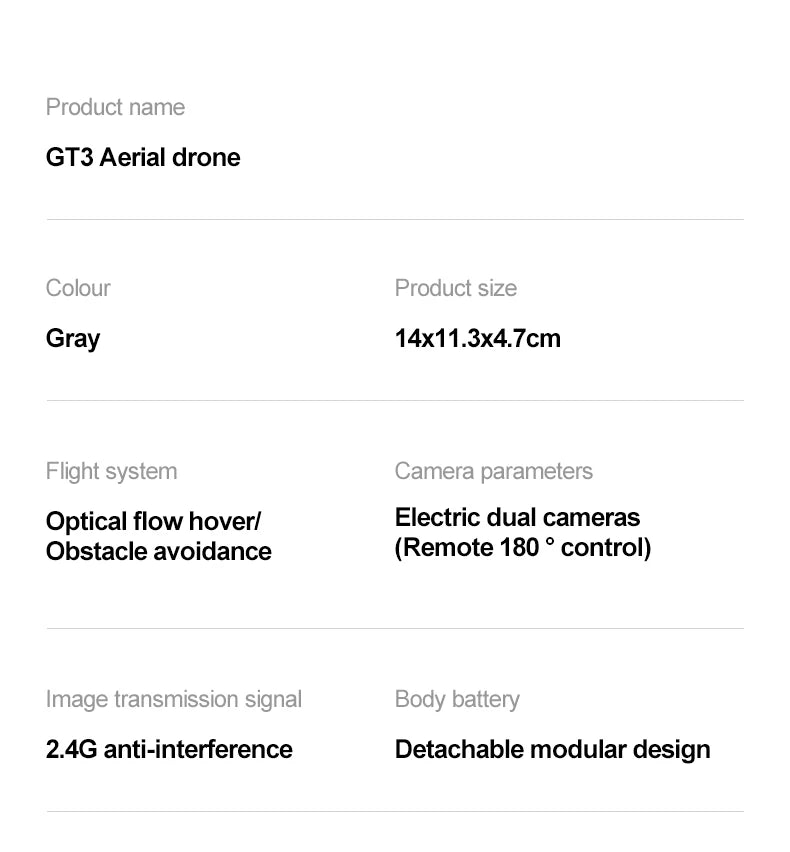 Drone 8K HD grand écran — positionnement flux optique, moteur brushless, évitement intelligent d'obstacles