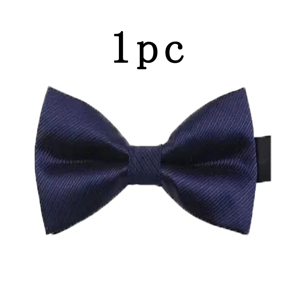 1 pieza pajarita para hombre, pajarita negra para boda, corbata de lazo ajustable, pajarita clásica, corbata de mariposa, corbata doble para adulto, regalo de negocios