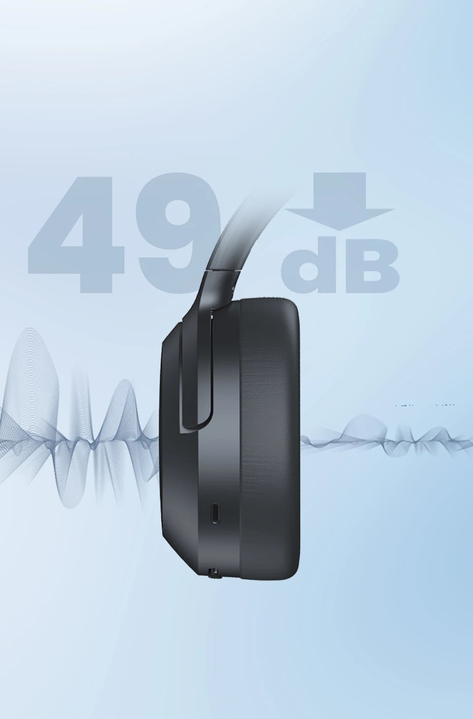 Edifier W820NB Plus 2025 – Casque Bluetooth ANC -49dB, audio haute résolution, supra-auriculaire