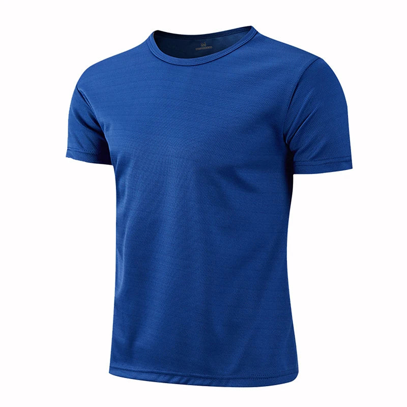 Camisetas de deporte de manga corta de secado rápido para hombre y mujer, camisetas de gimnasia, fitness, entrenamiento, correr, camisetas deportivas transpirables para adolescentes