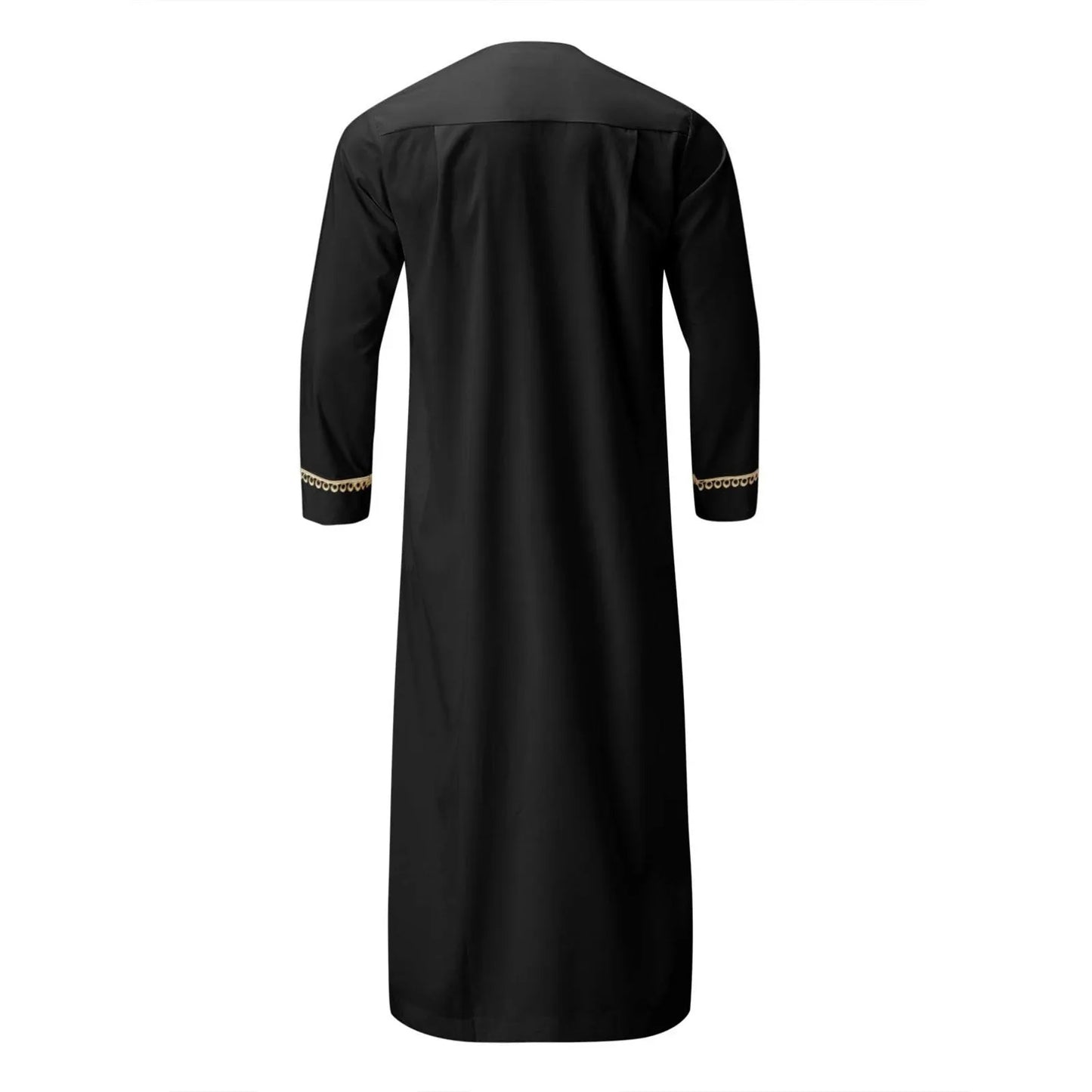 Vêtements musulmans traditionnels pour hommes, chemise musulmane, robe d'aviation, royauté islamique, robe de Dubaï, col rond, manches longues, rétro, adt Abaya