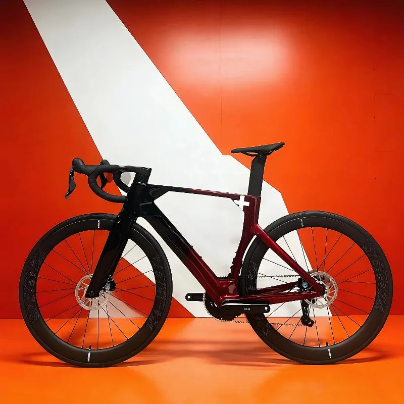Kit cadre vélo de route en fibre de carbone — pièces cyclisme course professionnelles, léger