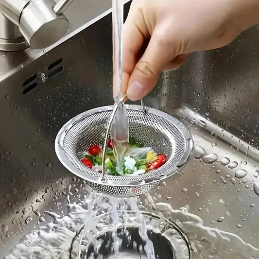 Crépine d'évier de cuisine avec poignée, évier de cuisine RV, passoire à déchets d'évier, trémie de lave-vaisselle d'évier en acier inoxydable, péché de Restaurant 1 pièce