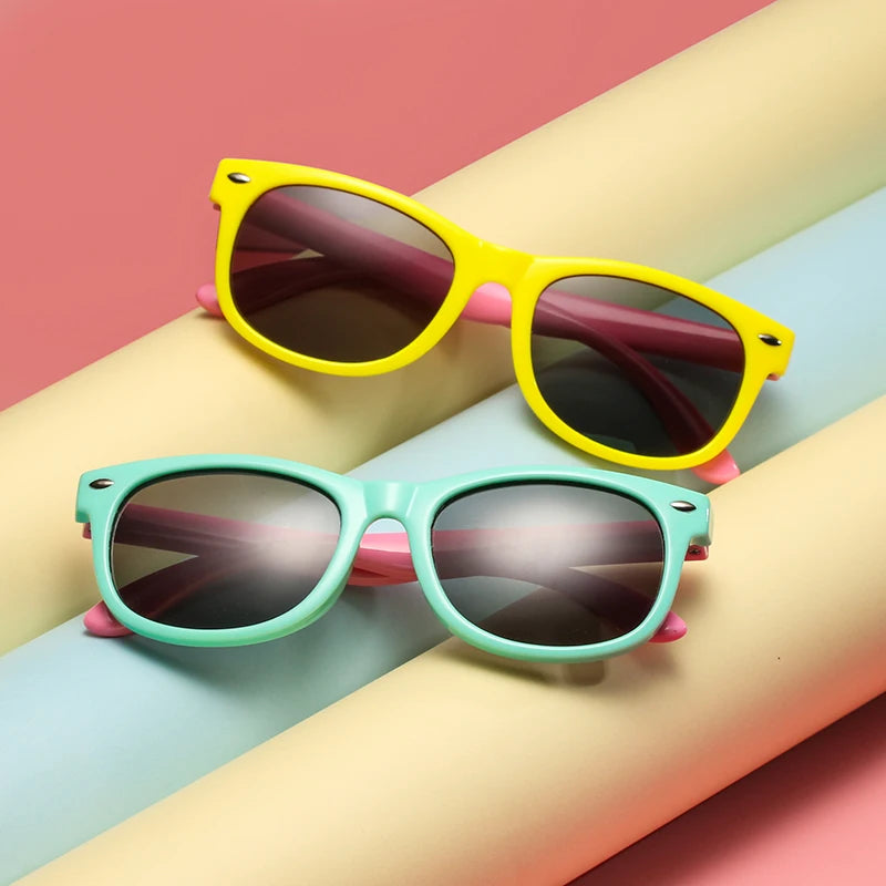 RUISIMO Kids Polarized Sunglasses TR90 Boys Girls Sunglasses Silicone Safety Glasses Children's Gift Baby UV400 Glasses