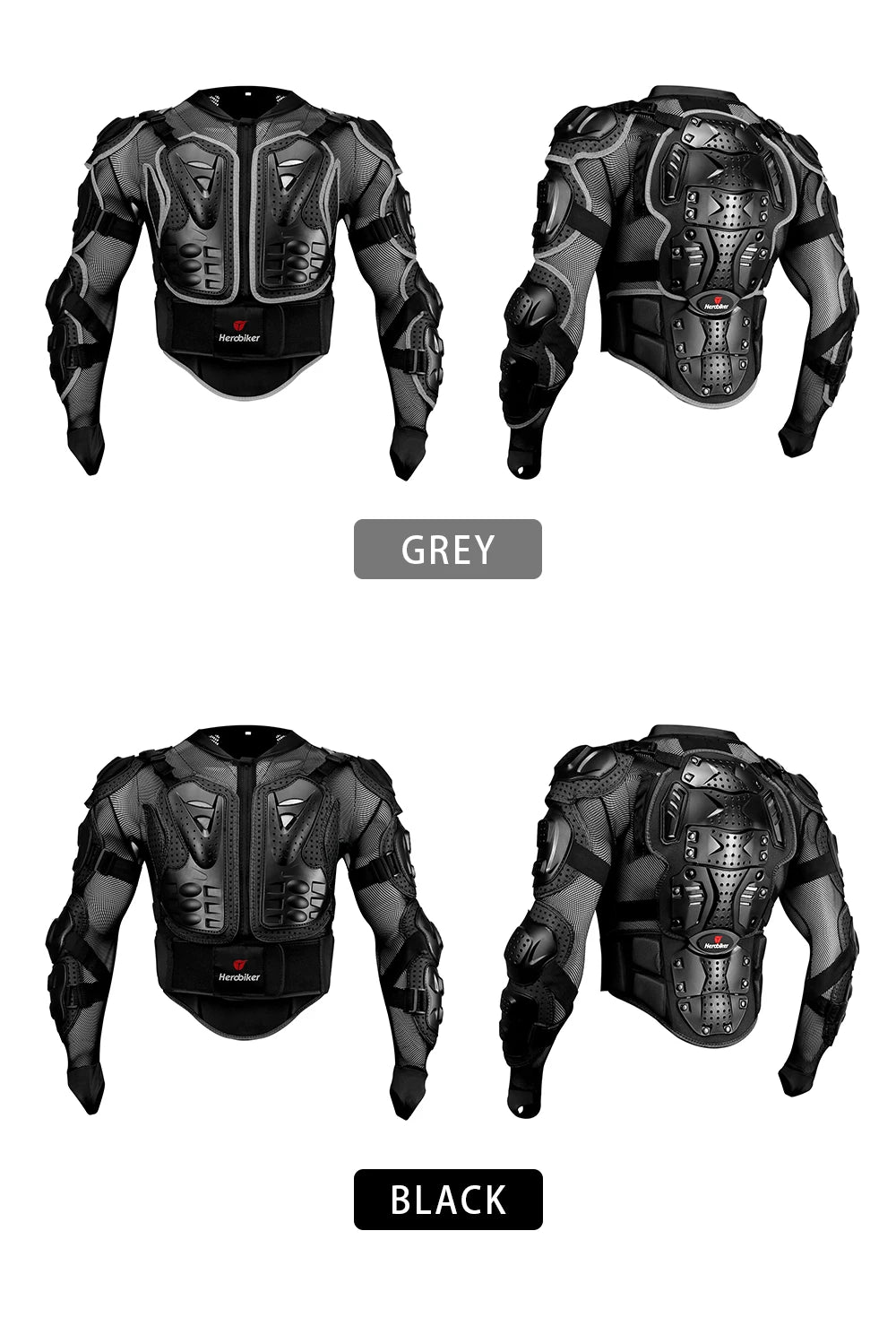Vestes moto armure complète pour hommes — protection Motocross, équipement, vêtements S-4XL